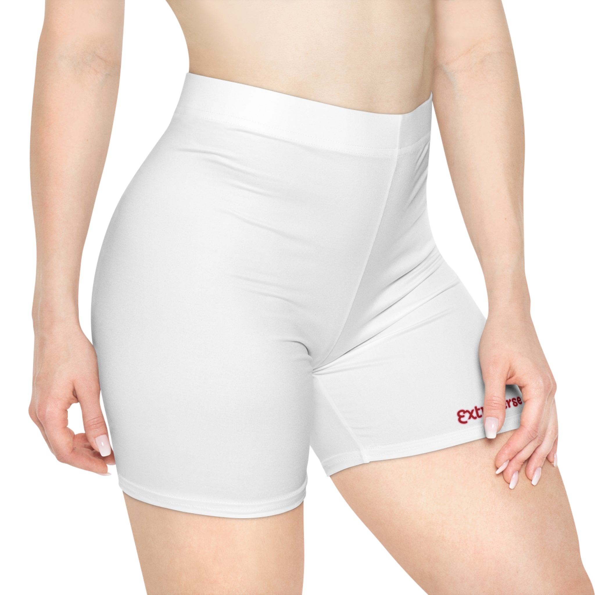 Minimal 'Extiverse' Logo Biker Shorts