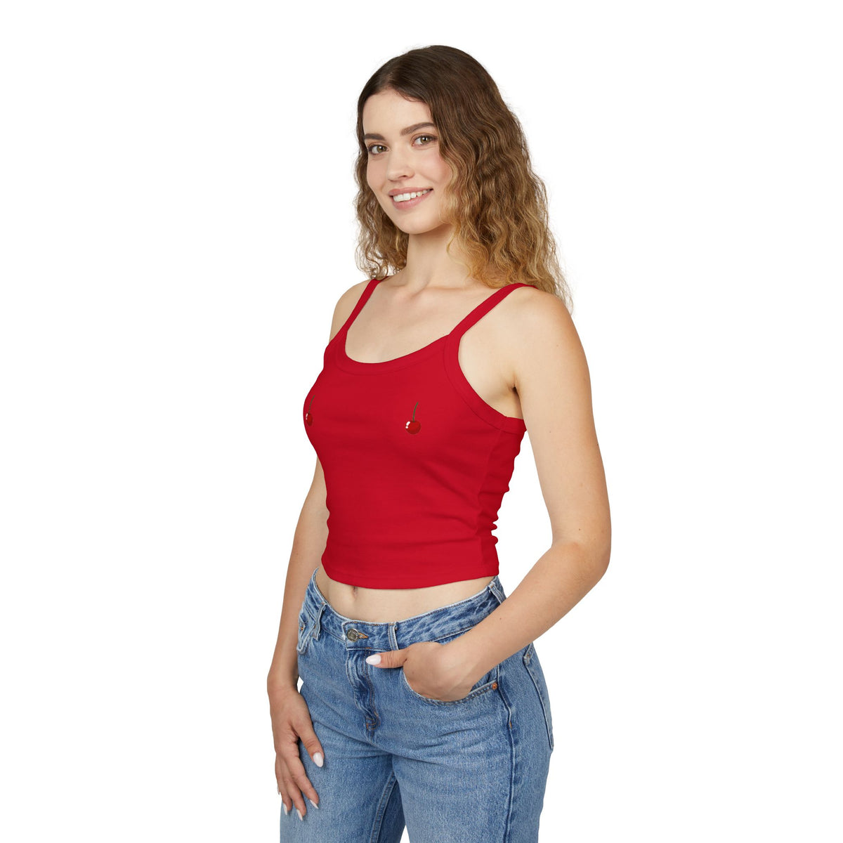 Cherry Spaghetti String Top