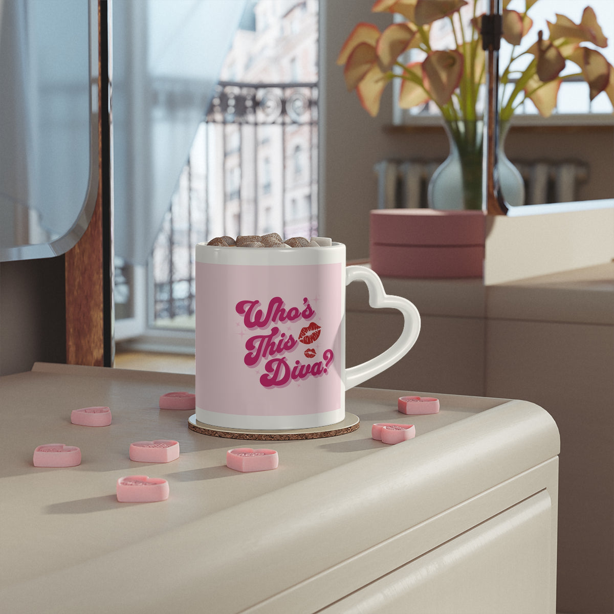 Pink Heart Mug