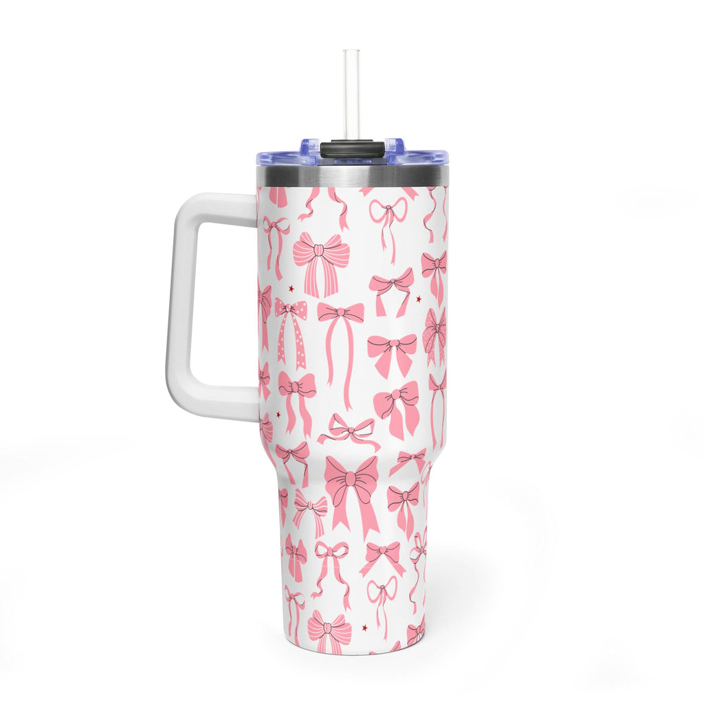Pink Bow's Pattern 40oz Tumbler