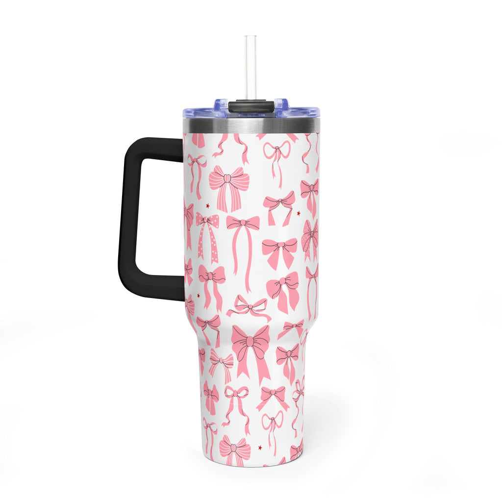 Pink Bow's Pattern 40oz Tumbler