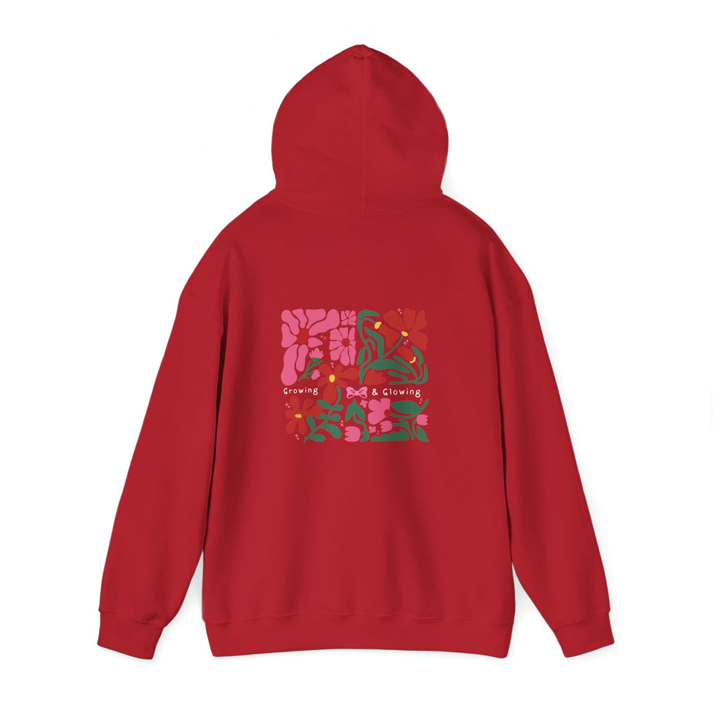 Floral Garden Pattern Back Print Hoodie