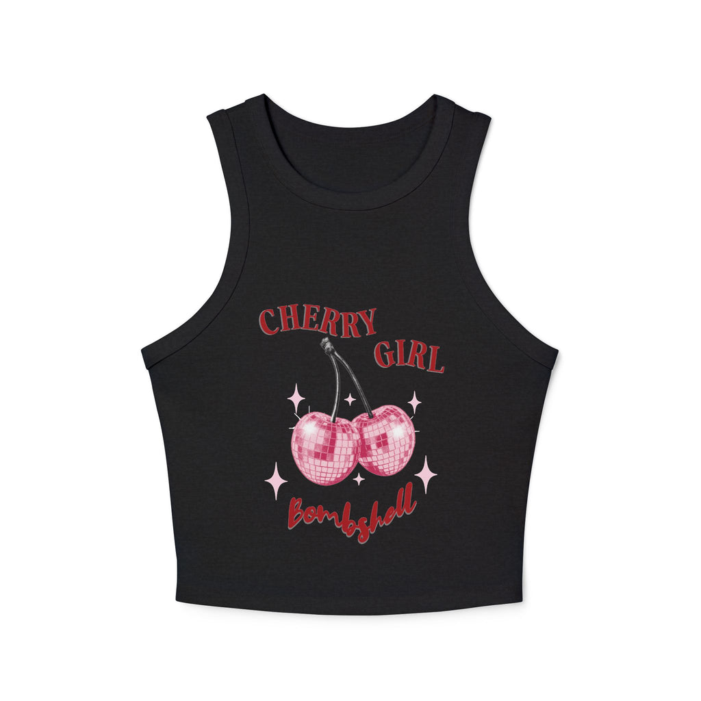 Cherry Girl Bombshell Racer Tank Top