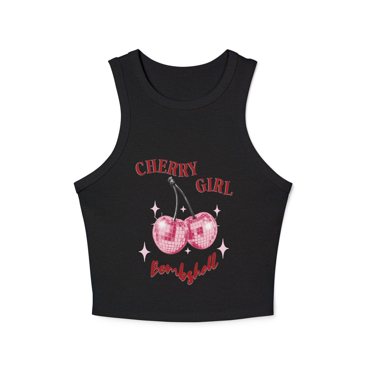 Cherry Girl Bombshell Racer Tank Top