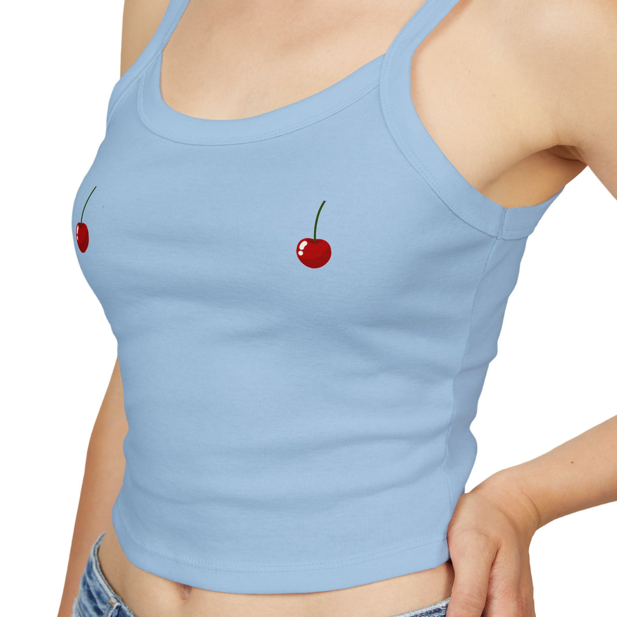 Cherry Spaghetti String Top